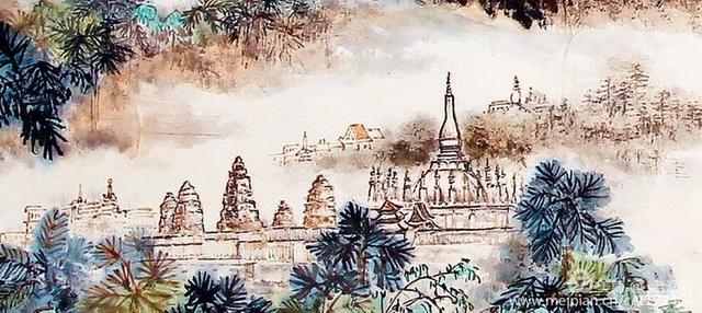 写意丝路展时代大融合巨幅山水中国画《一带一路共同发展》